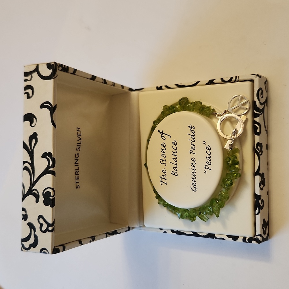 Peridot Peace Bracelet